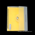 customized notebook with button closure